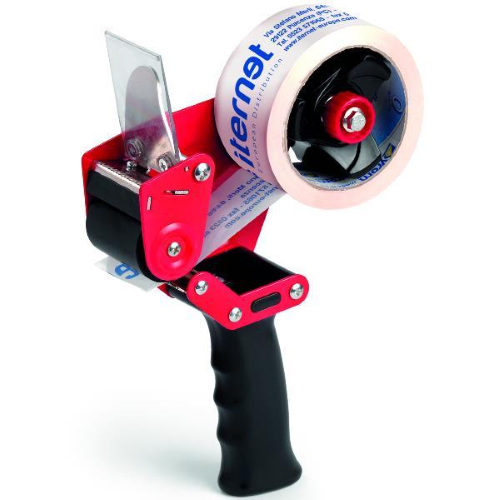 ARTIGLIO DISPENSER NASTRO DA IMBALLO T-15028 CORPO IN ACCIAIO IMPUGNATURA IN ABS ROSSO